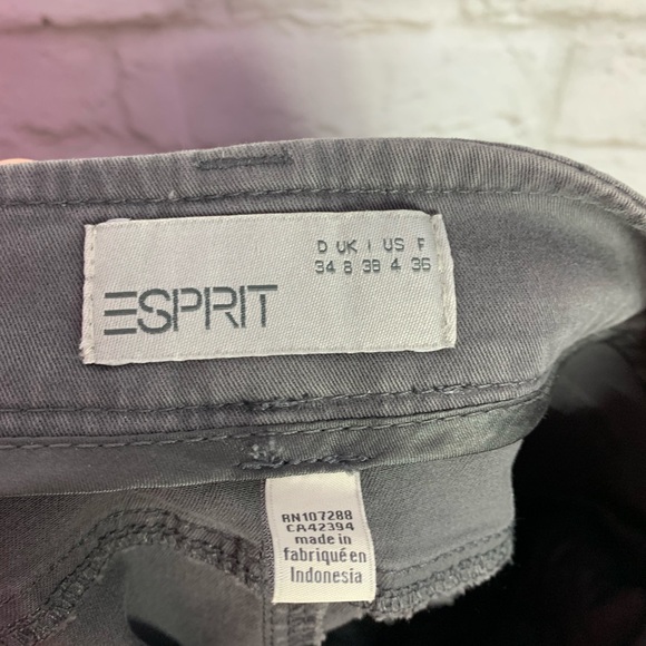 ESPIRIT Gray Pencil Zipper Pocket Mini Skirt NWT - Picture 6 of 8